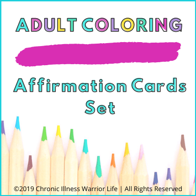Adult Coloring Affirmation Cards